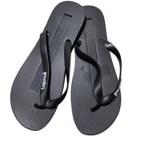 Earthing Grounders  Black Grounding Flip Flops  Sandals Men's  Size  12 NEW